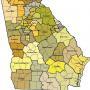 Georgia Map of the 40 Soil and Water Conservation Districts